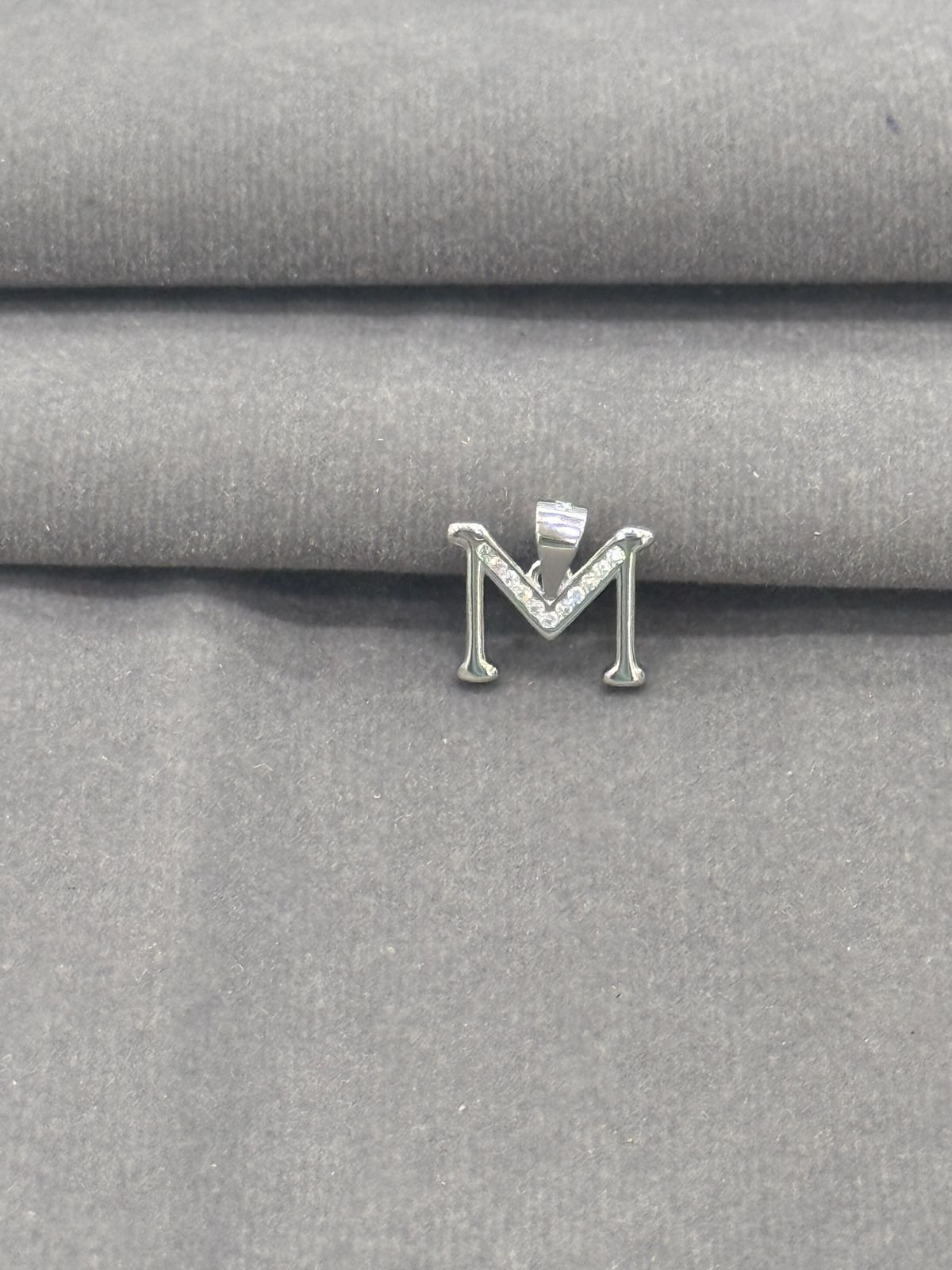 92.5 Elegant Silver Alphabet “M” Pendant